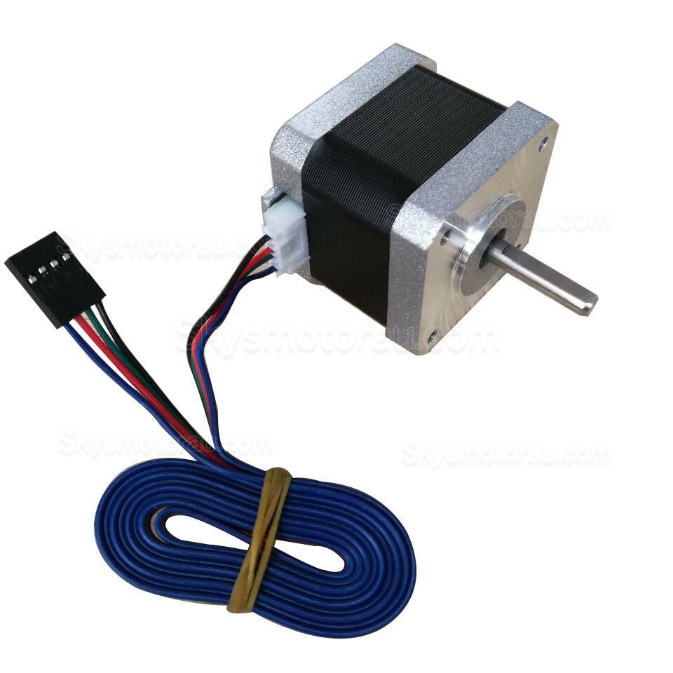 Oukeda NEMA 17 Bipolar Stepper Motor 17HS4401 45Ncm 1.68A 1.8 deg 4 Wires for 3D Printer Robotics